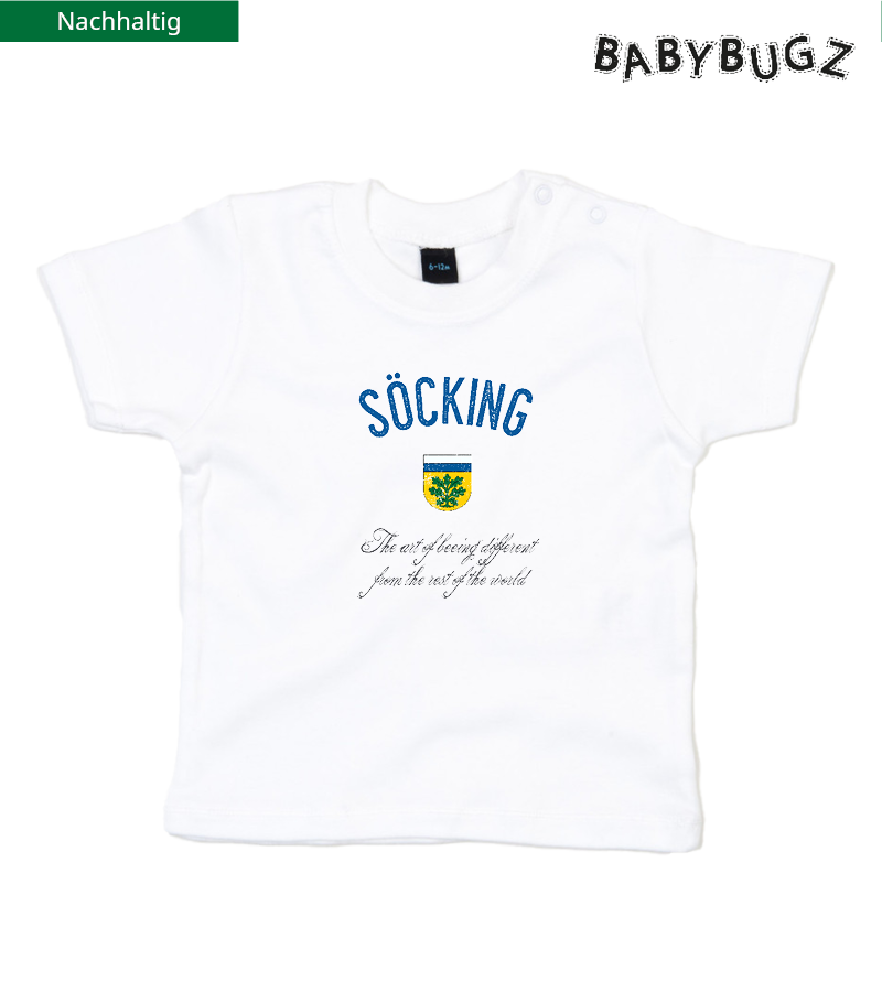 Babybugz Baby T-Shirt White "Isack"