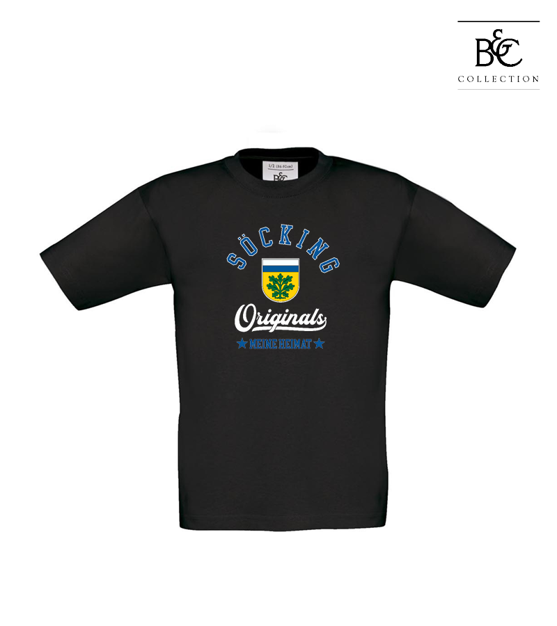 B&C Kinder T-Shirt Black "Jacob"