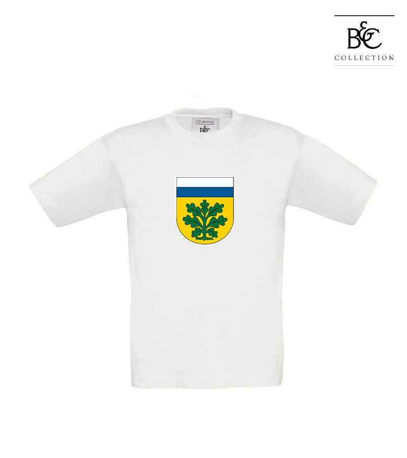 B&C Kinder T-Shirt White "Anton Frontprint"