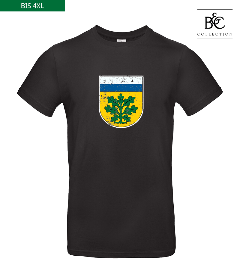 B&C Herren T-Shirt Black "Uwe Frontprint"