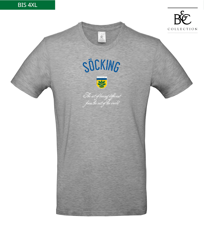 B&C Herren T-Shirt Sports Grey "Isack"