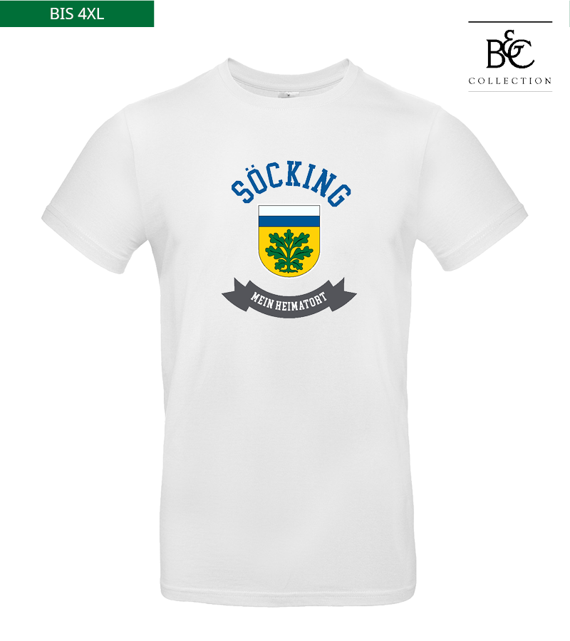 B&C Herren T-Shirt White "Bono"