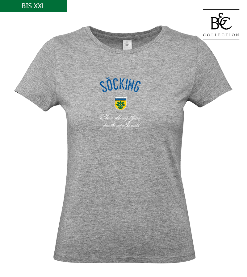 B&C Damen T-Shirt Sports Grey "Isack"