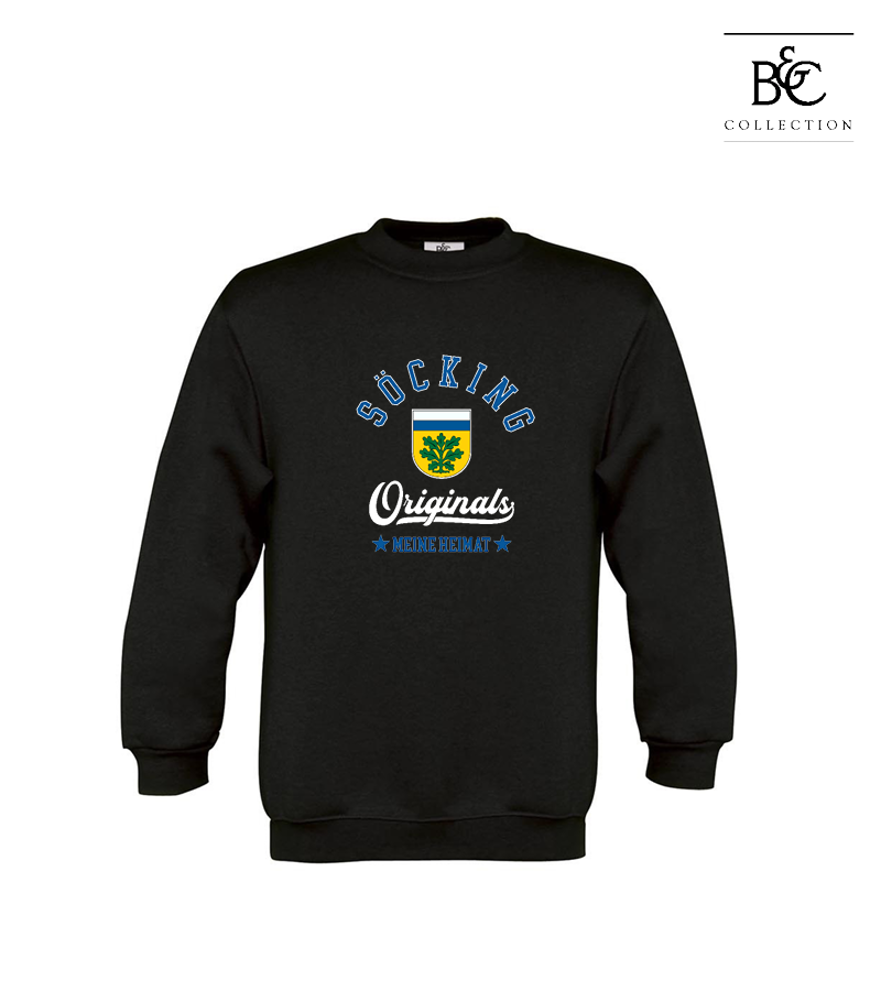 B&C Kinder Sweatshirt Black "Jacob"