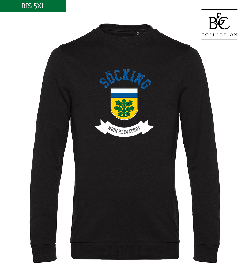 B&C Herren Sweatshirt Black Pure "Bono"