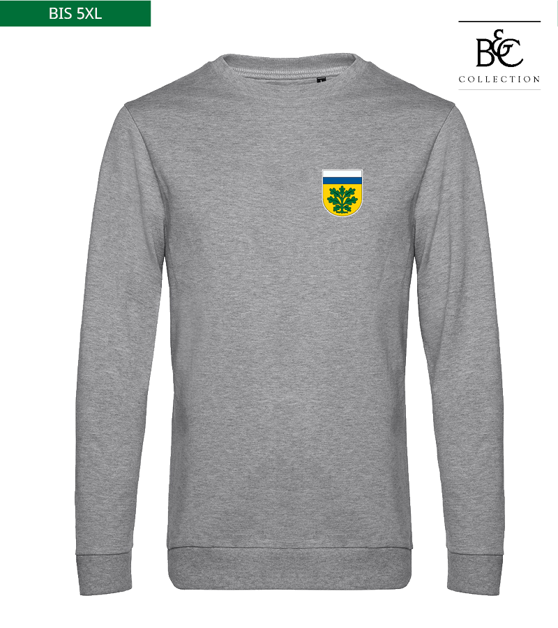 B&C Herren Sweatshirt Heather Grey "Anton"