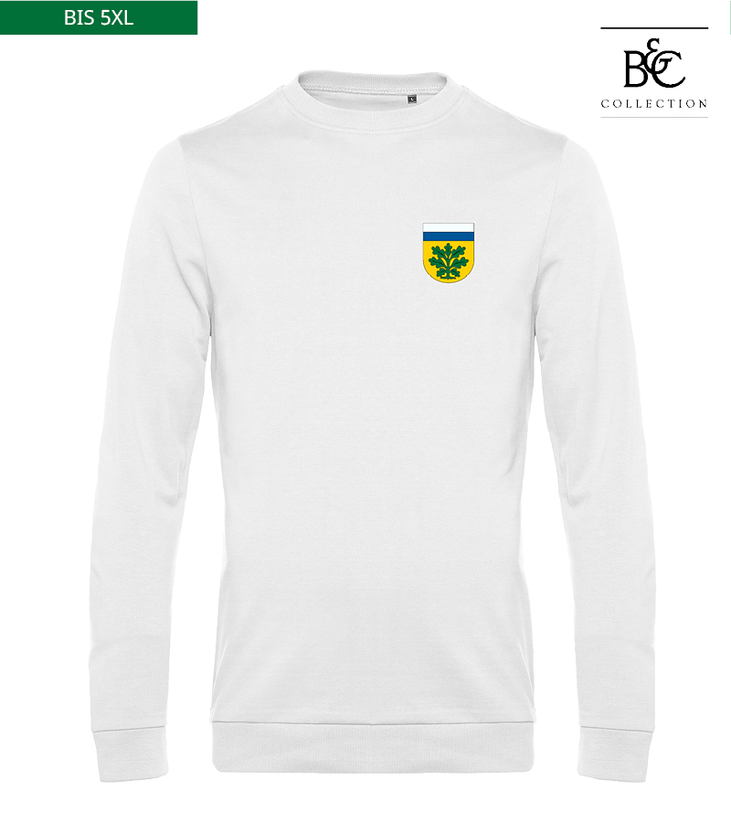 B&C Herren Sweatshirt White "Anton"
