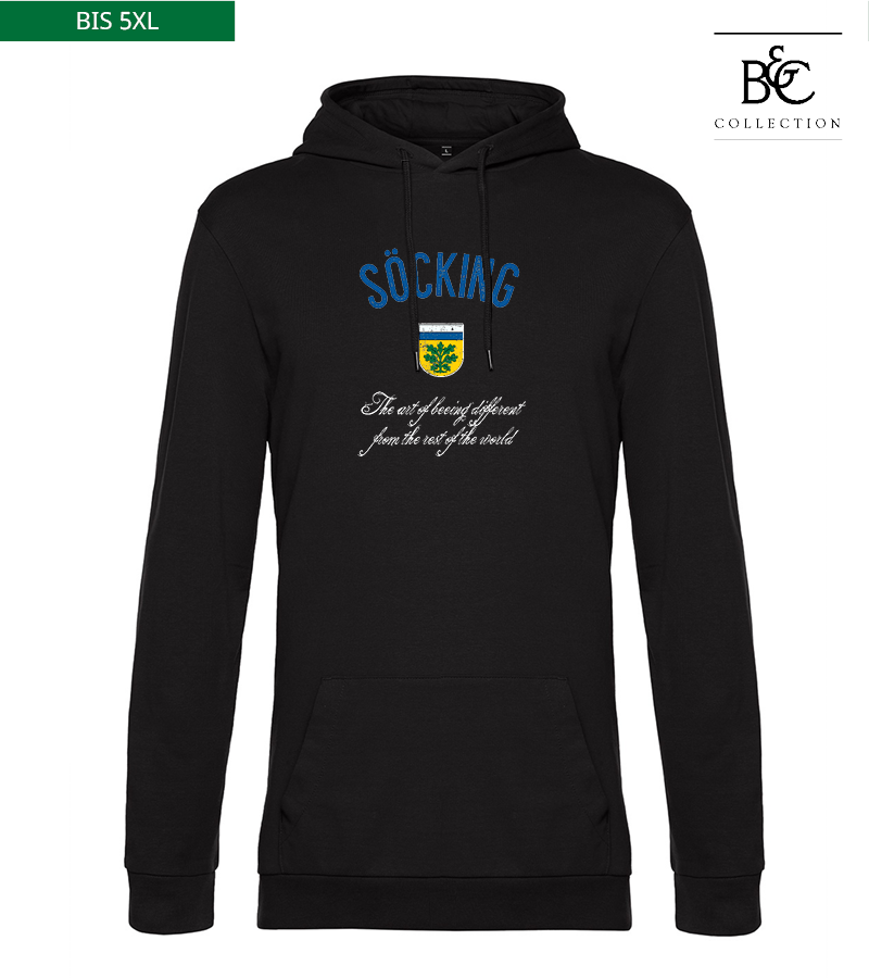 B&C Herren Hoodie Black Pure "Isack"