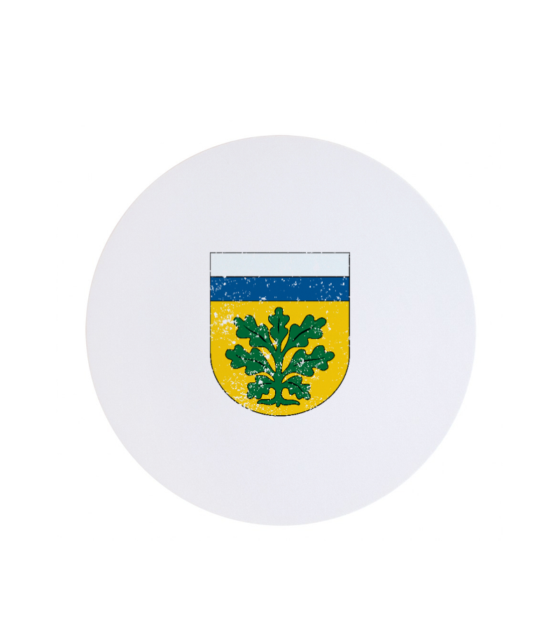 Textil Mousepad Rund White "Uwe"