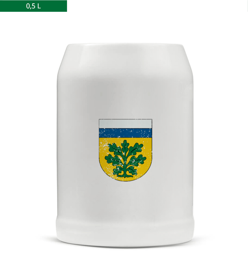 Bierkrug 0,5l White "Uwe" A