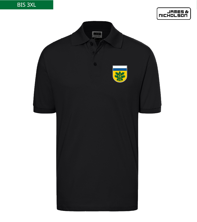 J+N Herren Polo-Shirt Black "Anton"
