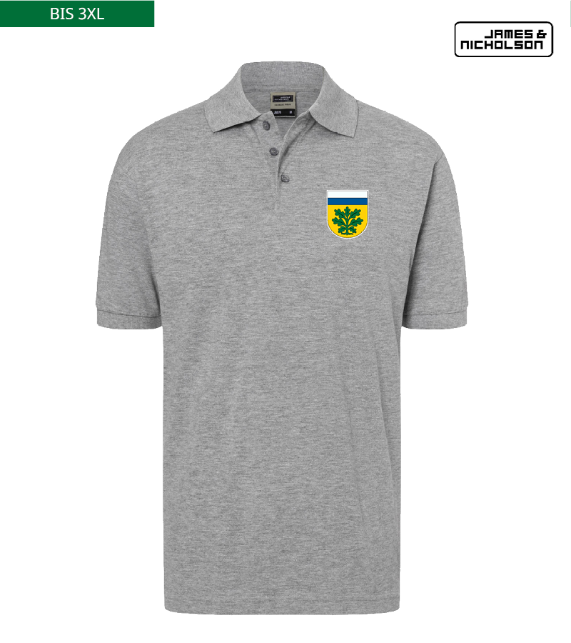 J+N Herren Polo-Shirt Heather Grey "Anton"