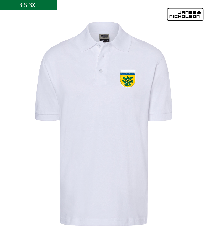 J+N Herren Polo-Shirt White "Uwe"