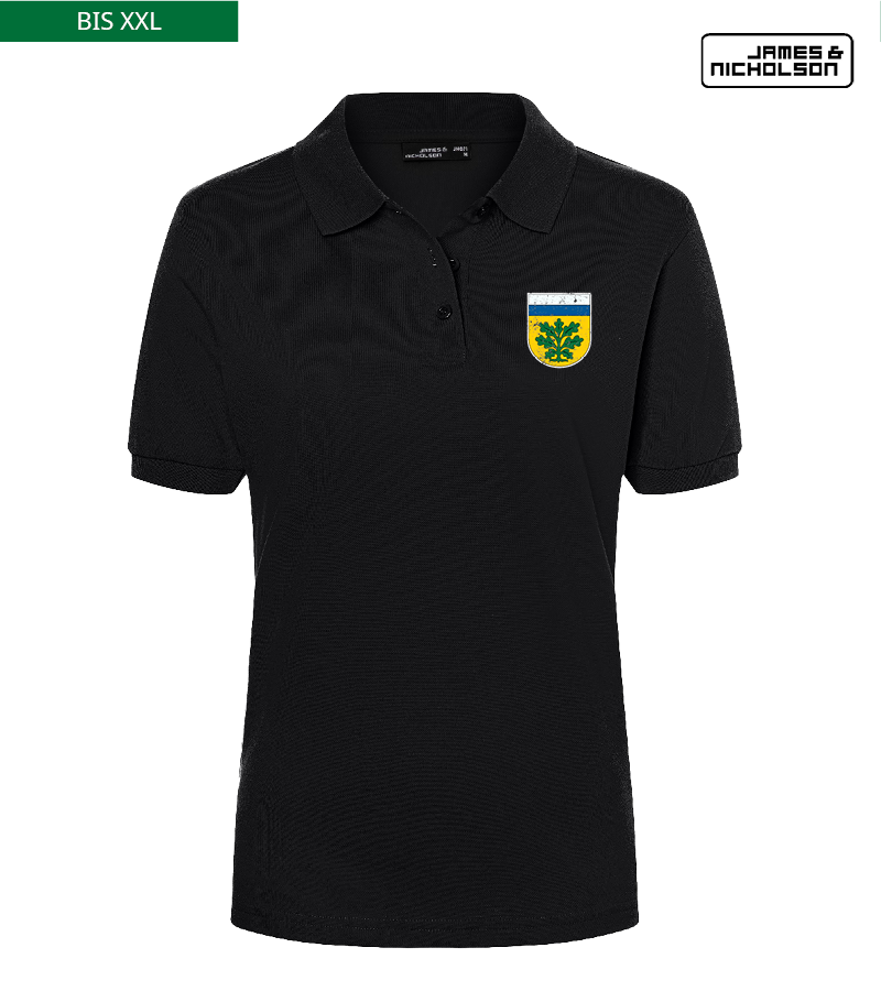J+N Damen Polo-Shirt Black "Uwe"