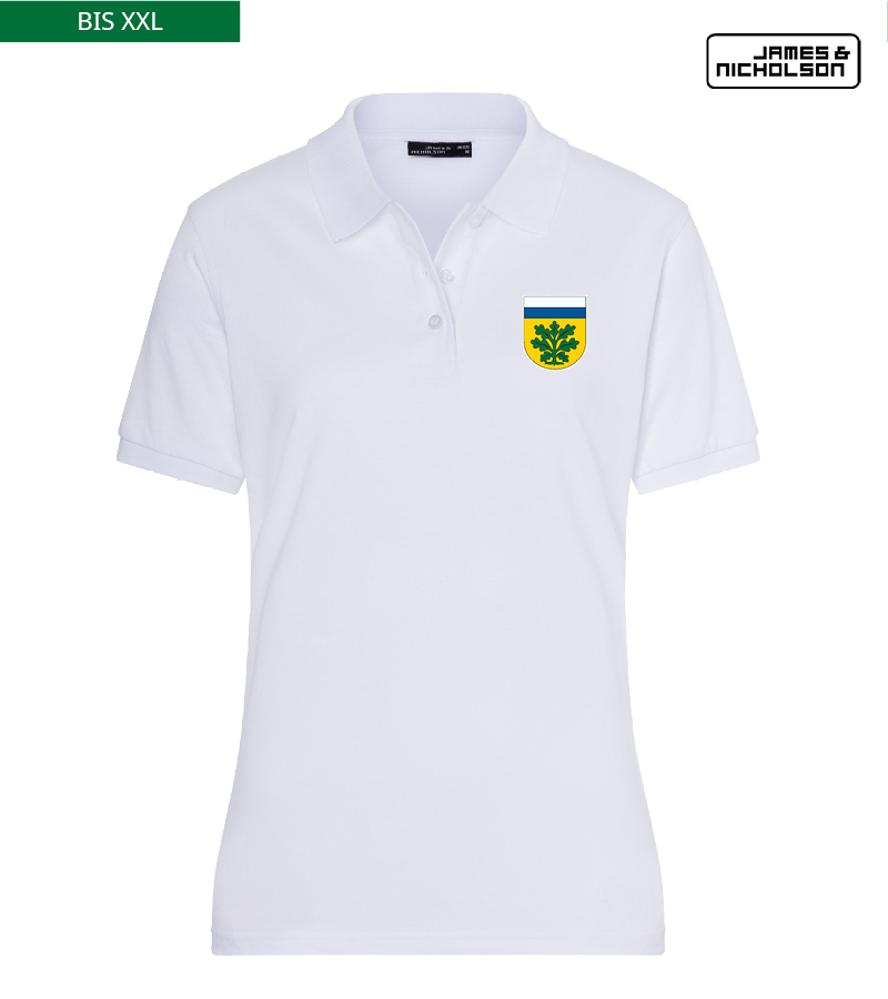 J+N Damen Polo-Shirt White "Anton"