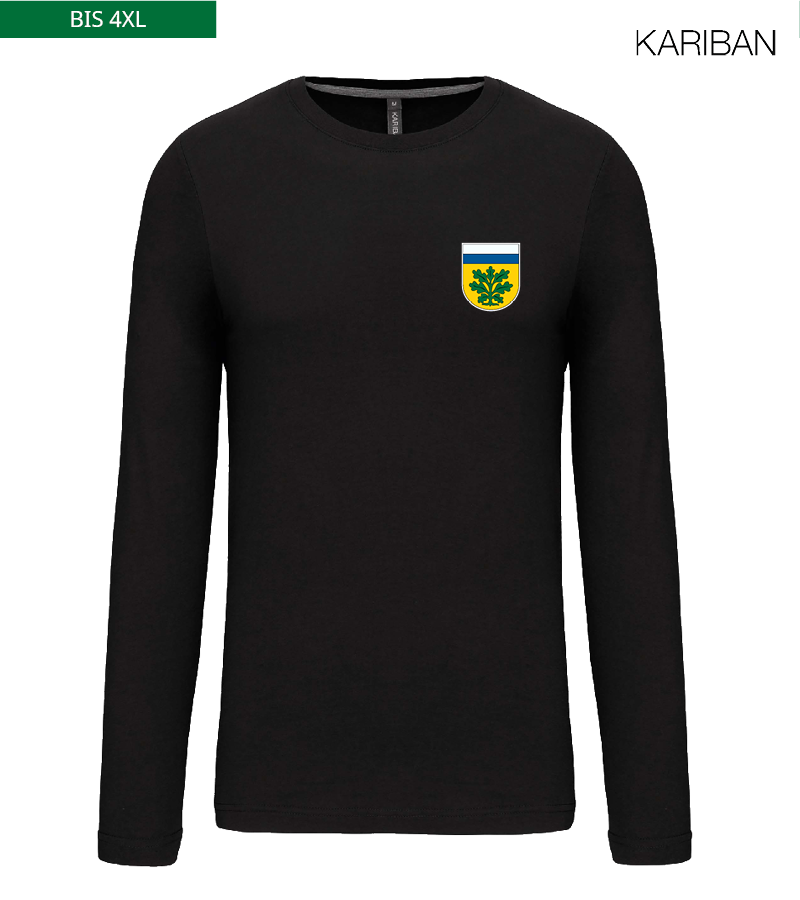 Kariban Herren Langarmshirt Black "Anton"
