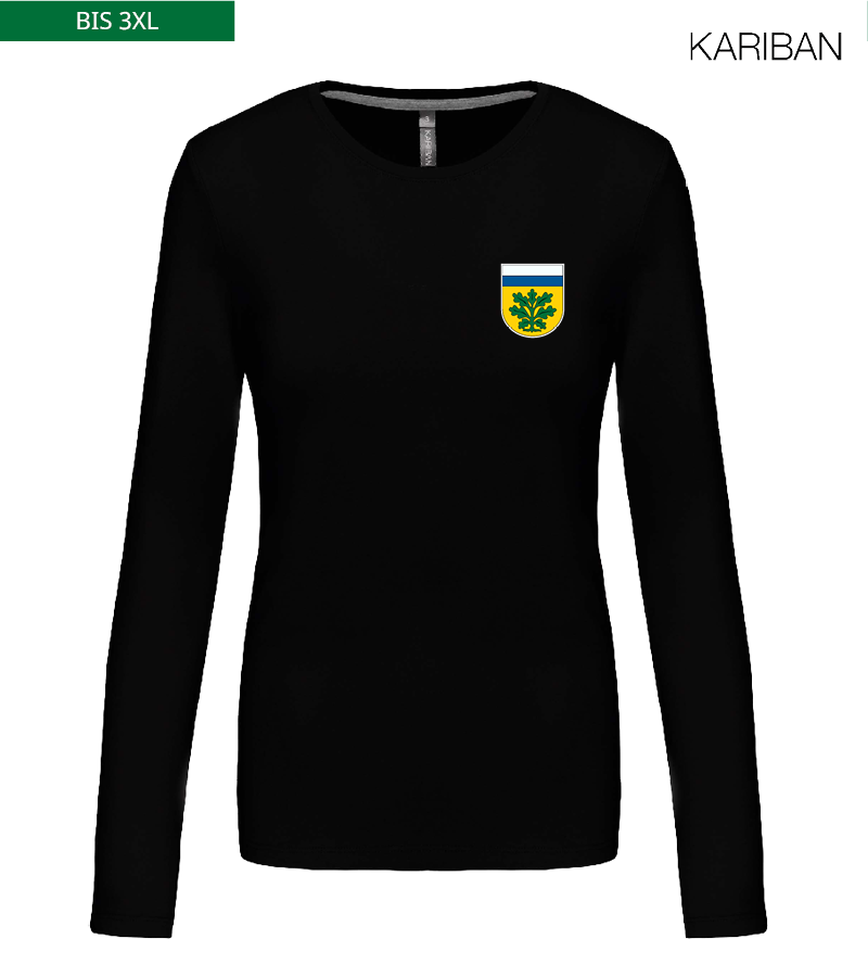 Kariban Damen Langarmshirt Black "Anton"