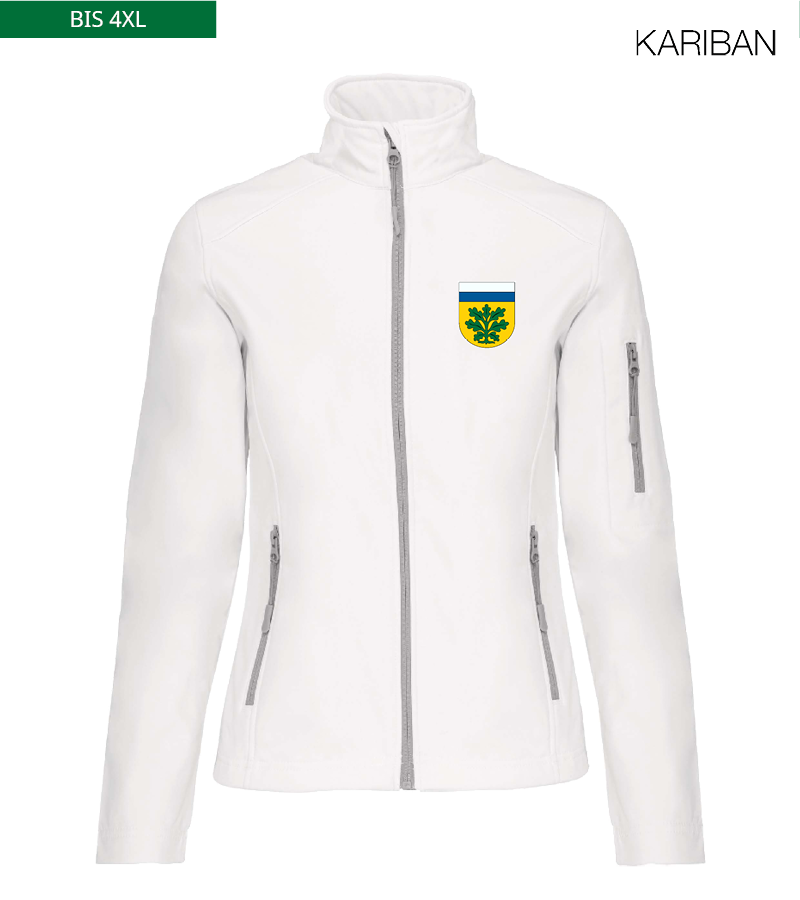 Kariban Damen Softshelljacke White "Anton"