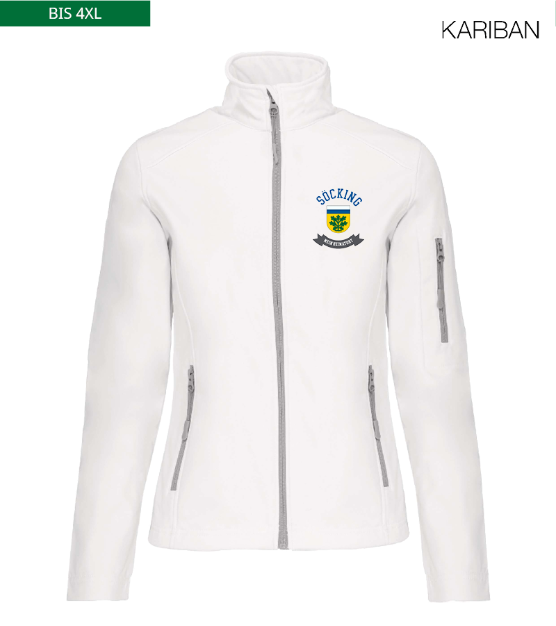 Kariban Damen Softshelljacke White "Bono"