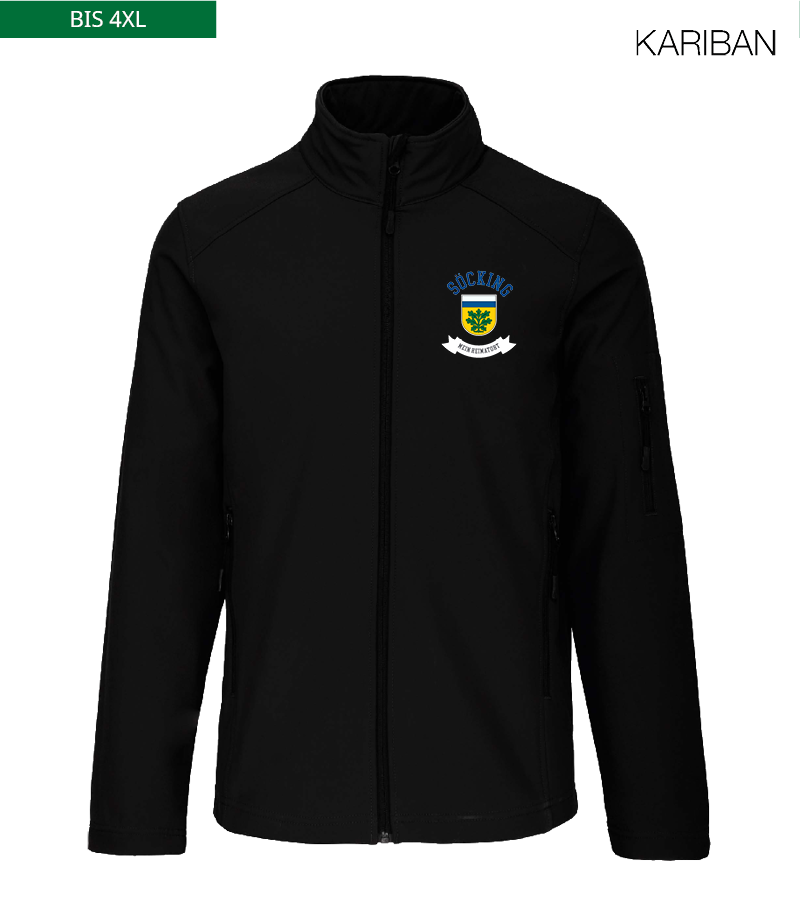 Kariban Herren Softshelljacke Black "Bono"