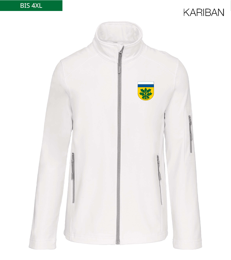 Kariban Herren Softshelljacke White "Anton"