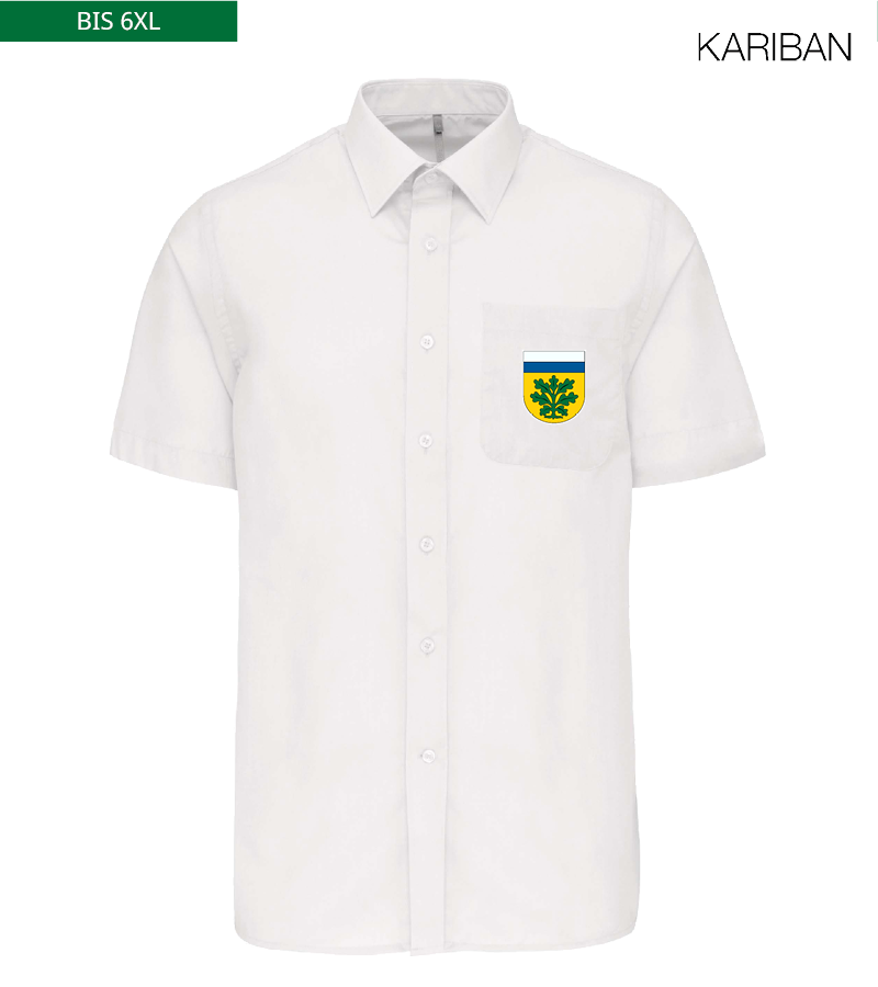 Kariban Herren Kurzarmhemd White "Anton"