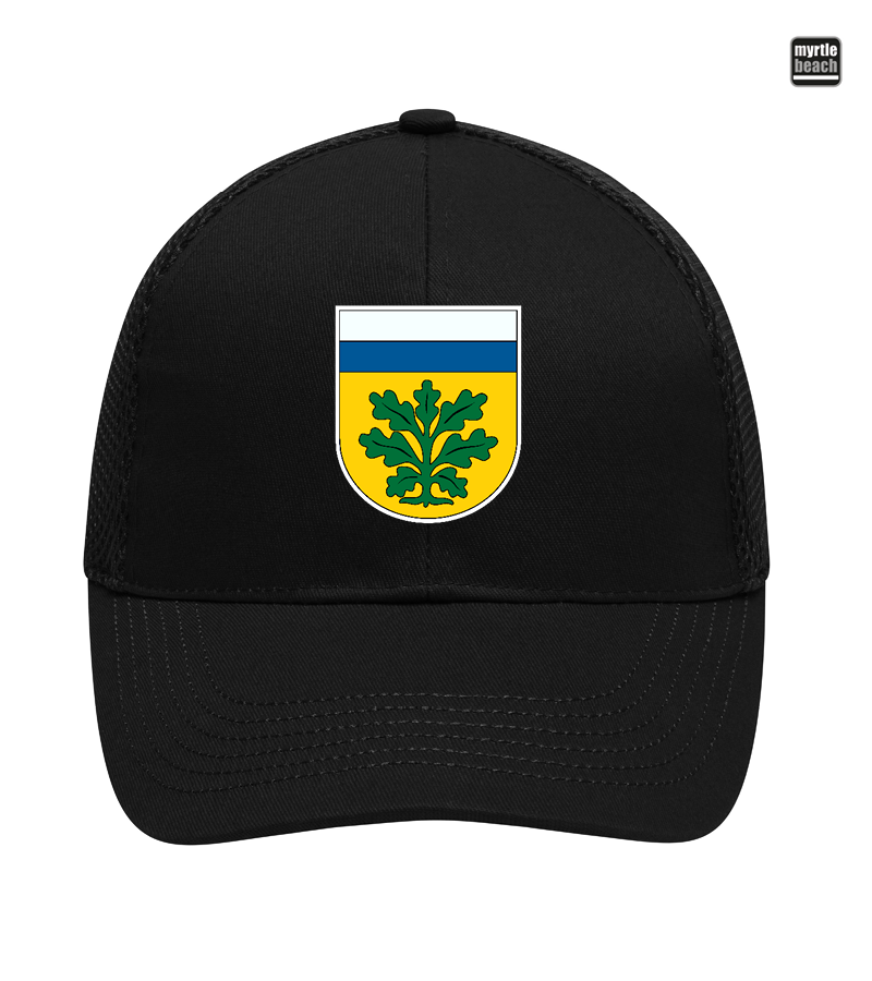 Myrtle Beach Unisex 6 Panel Air Mesh Cap Black "Anton"